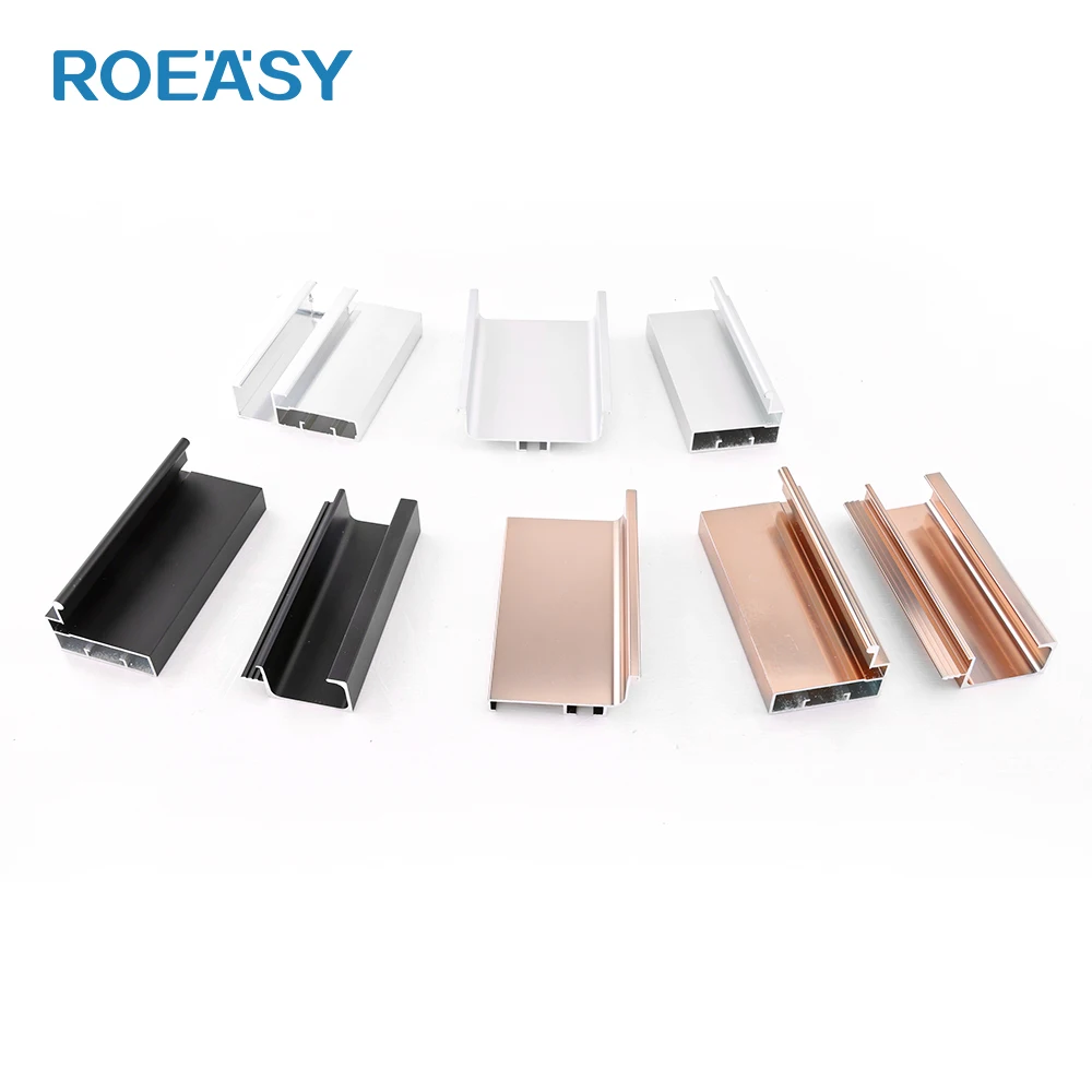 ROEASY Aluminum Wardrobe Closet Glass Cabinet Door Frame Profiles Aluminum Accessories
