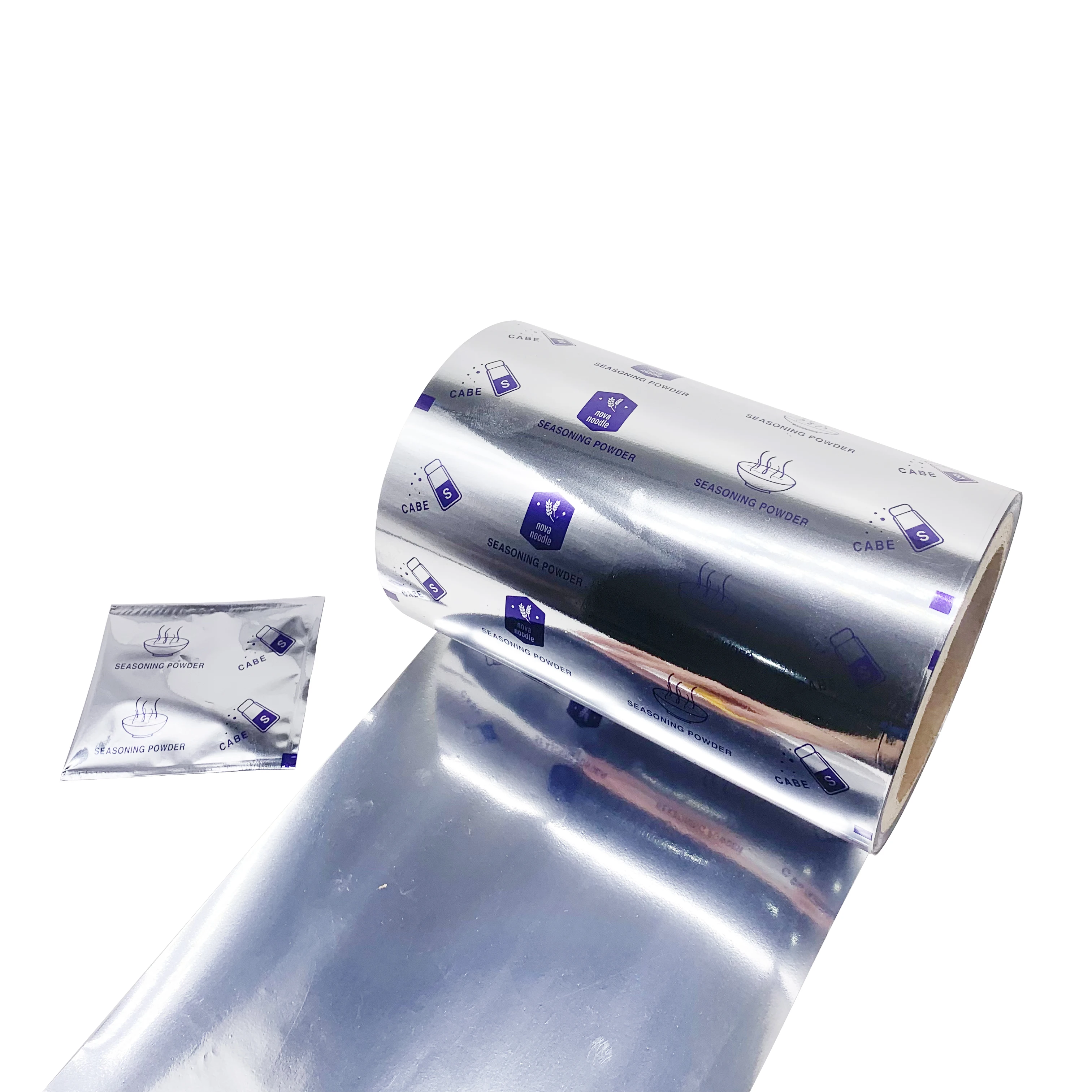 instant noodles sachet packaging film metallized film aluminum roll film for seasoning powder