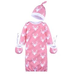 Soft set with hat sleeping clothes pijama girl nightie sleepwear
