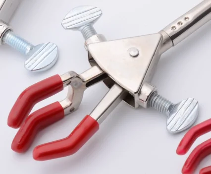 Трехзубчатые Двойные Регулируемые гибкие широкодиапазонные удлинительные стержни лабораторные средние зажимы