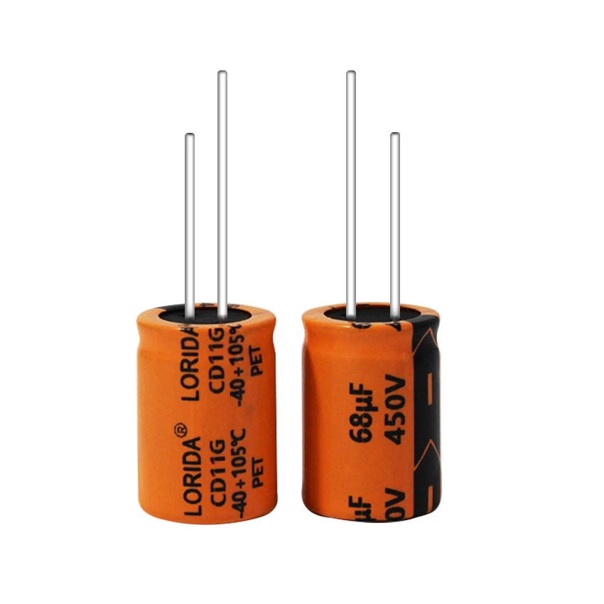 Lorida ODM/OEM 63V 47UF 6*11 6800Uf 450V Condensateur Electrolytique 500V 5600Uf 6800Uf 80V Electronics Electrolytic Capacitors
