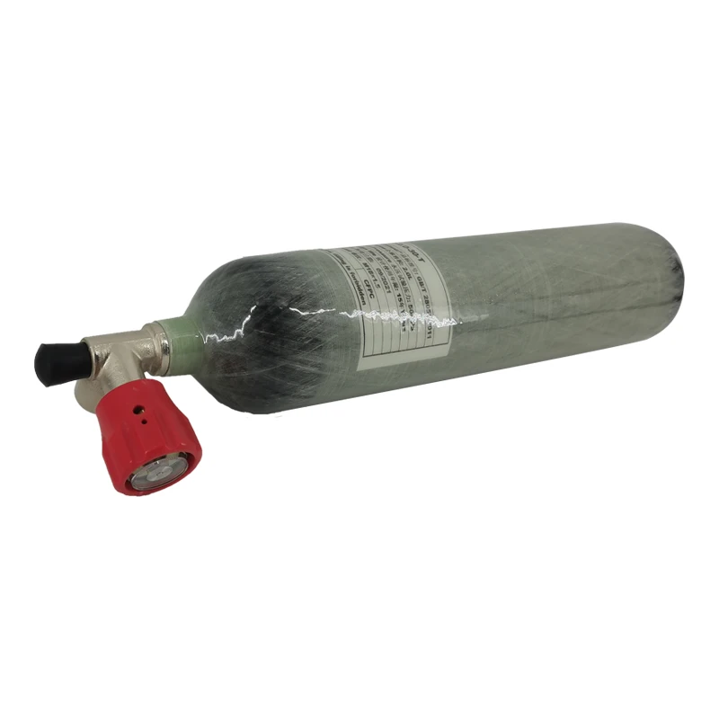 6061 Aluminum Alloy Mini 300bar  2L Pcp 4500psi Tank  Carbon Fiber Cylinder