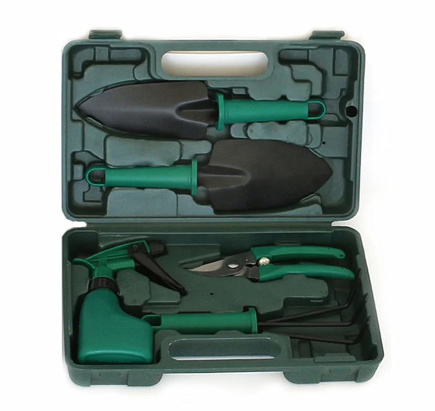 2024 hot sell Multi functional Garden Tool set 5 pcs 10pcs with carrying case