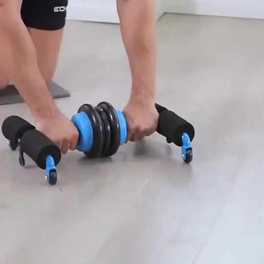 Split Type Abdominal Wheel AB Abdominal Muscle Trainer for Fitness Exercise Gym Training Equipment Rebound Roller