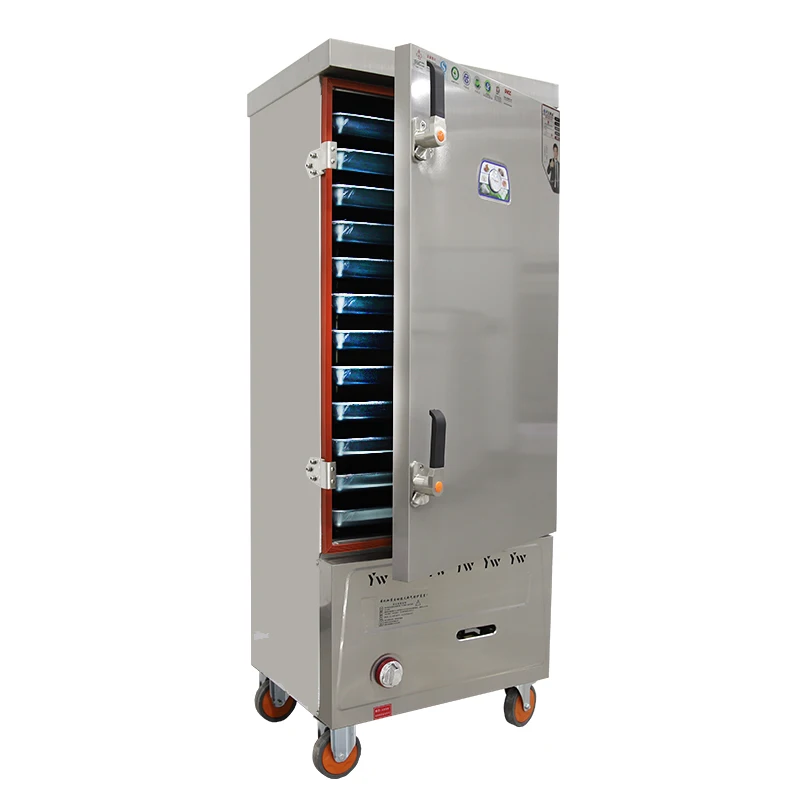 Factory direct sales industrial gas steamer 4/6/8/10/12/24/48 trays machine  for dumplings
