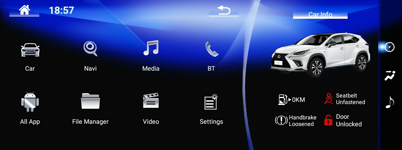 YZG 10.25" 8 Core Android 9.0 Carplay Multimedia Car Gps Navigation DVD Player Used for Lexus CT200 2011-2017(RHD)