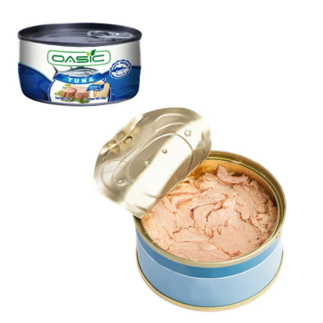 Hot Sale Wholesale 170g Instant Canned Chunk Tuna In Vegetable Oil With Easy Open Lid