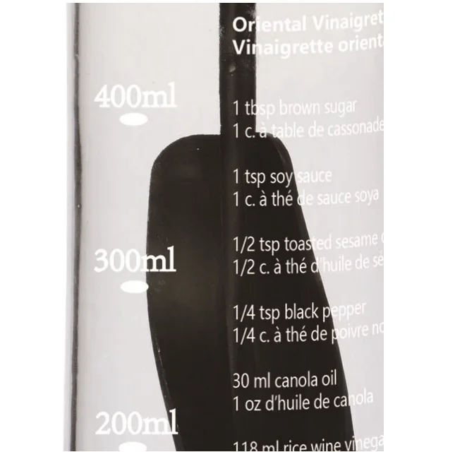 Шейкер напечатанный на стеклянном корпусе, смеситель для салата, 16 унций