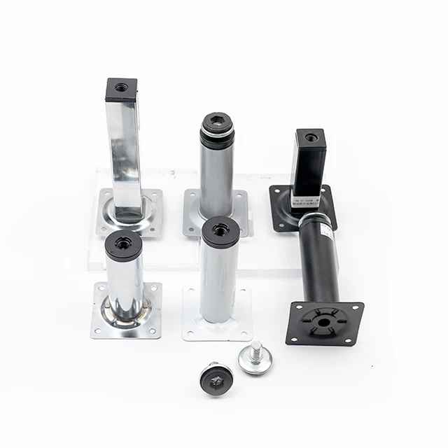 Stainless Steel Furniture Legs 4 Inches Kitchen Adjustable Feet Cabinet Legs Desk Table  Sofa Legs