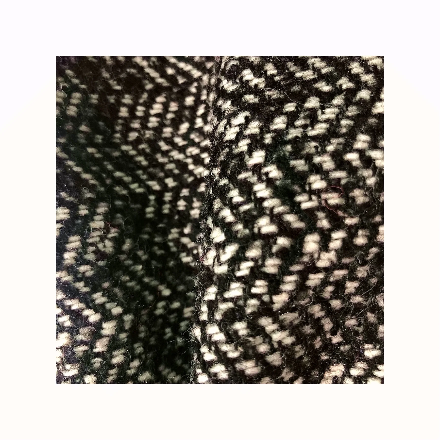 KNITTED HERRY BONE WOOLEN JACQUARD FABRIC