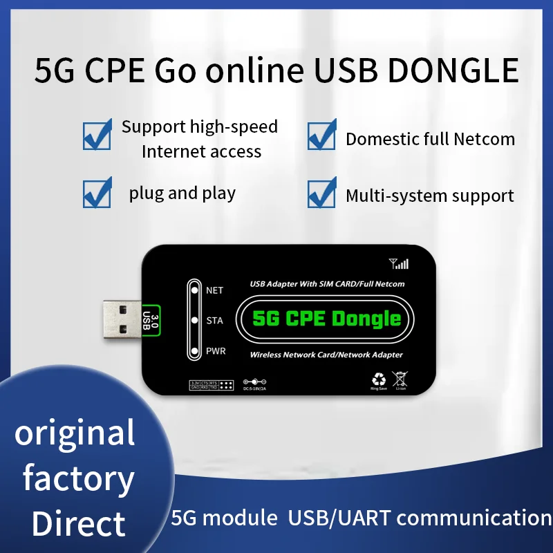 2024 новый 5G Dongle высокоскоростной USB Raspberry Pi 4G LTE CPE беспроводная сетевая карта данных модем