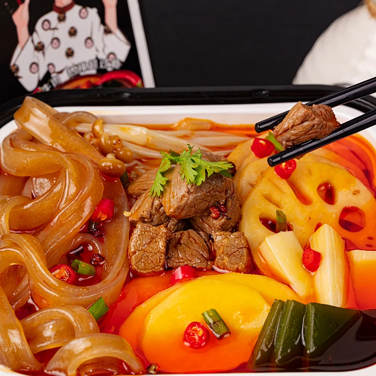 
Spicy Selfheating Meat Hotpot 335g Instant Beef Hotpot For Overtime 