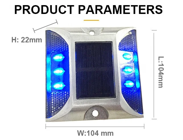 Solar Deck Lamp Led Dock Flashing Lights Cat Eye Reflector Solar Road Stud Pavement Marker Anchor Warning Lights