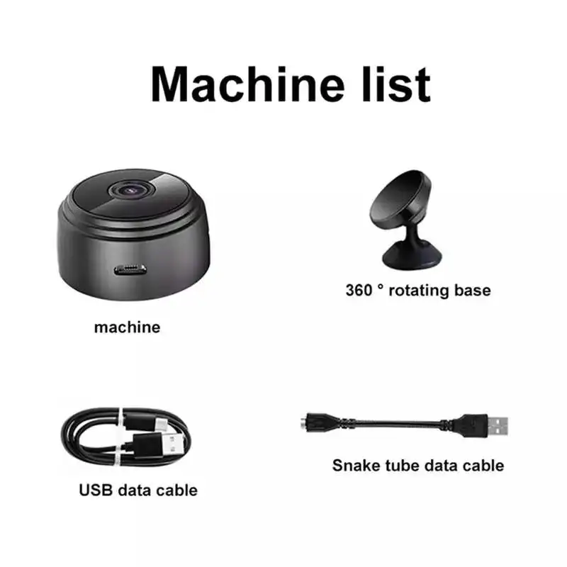 Camera 1080p Full Color Night Vision Human Auto Tracking Smart Baby Monitor Pet Security Two-way Audio Wifi Camera