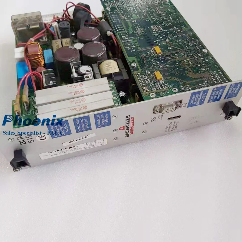 Original Used Roland BUM619 Unit BAUMULLER 037U392444 BUM619-12/18-31R-0001-0303-AM Electric Board 035D347335 for