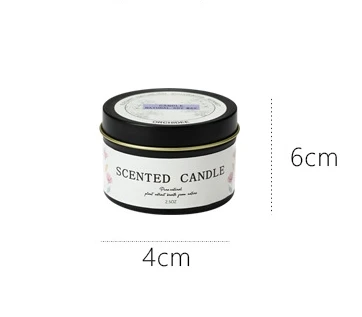 2024 Hot Sale Luxury Tinplate Scented Candles in Bulk Soy Wax Candle for Decorative Gift