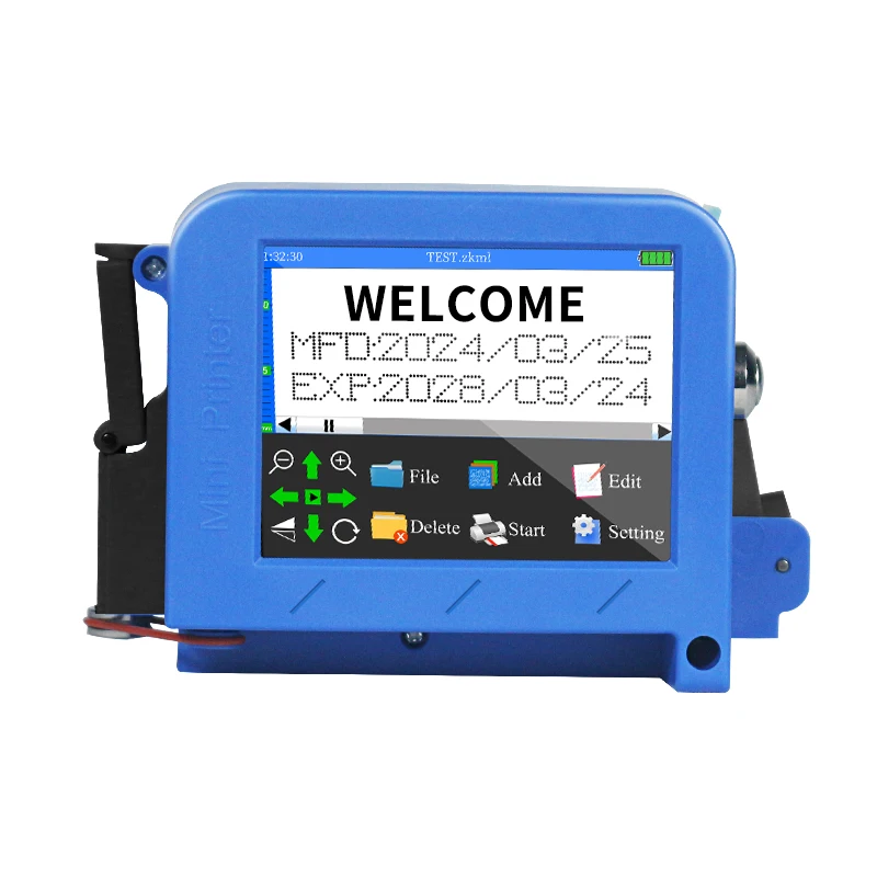 Mini Printer Handheld Inkjet Printer Hand held Portable Ink Jet Printer for box Logo batch code Printing