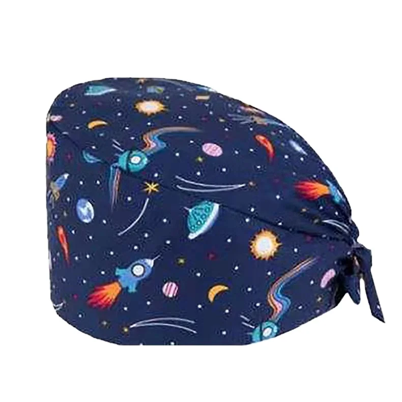 Fast Ship Animal Print Surgery Practice Hat Pharmacy Clinic Hair Hats Nurses Hats Scrub