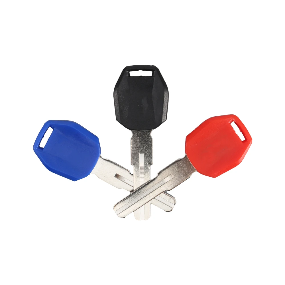New Blank Motorcycle Uncut Keys Black Blue Red Length 44mm for KTM Motorbike Spare Part Replacement Accessory
