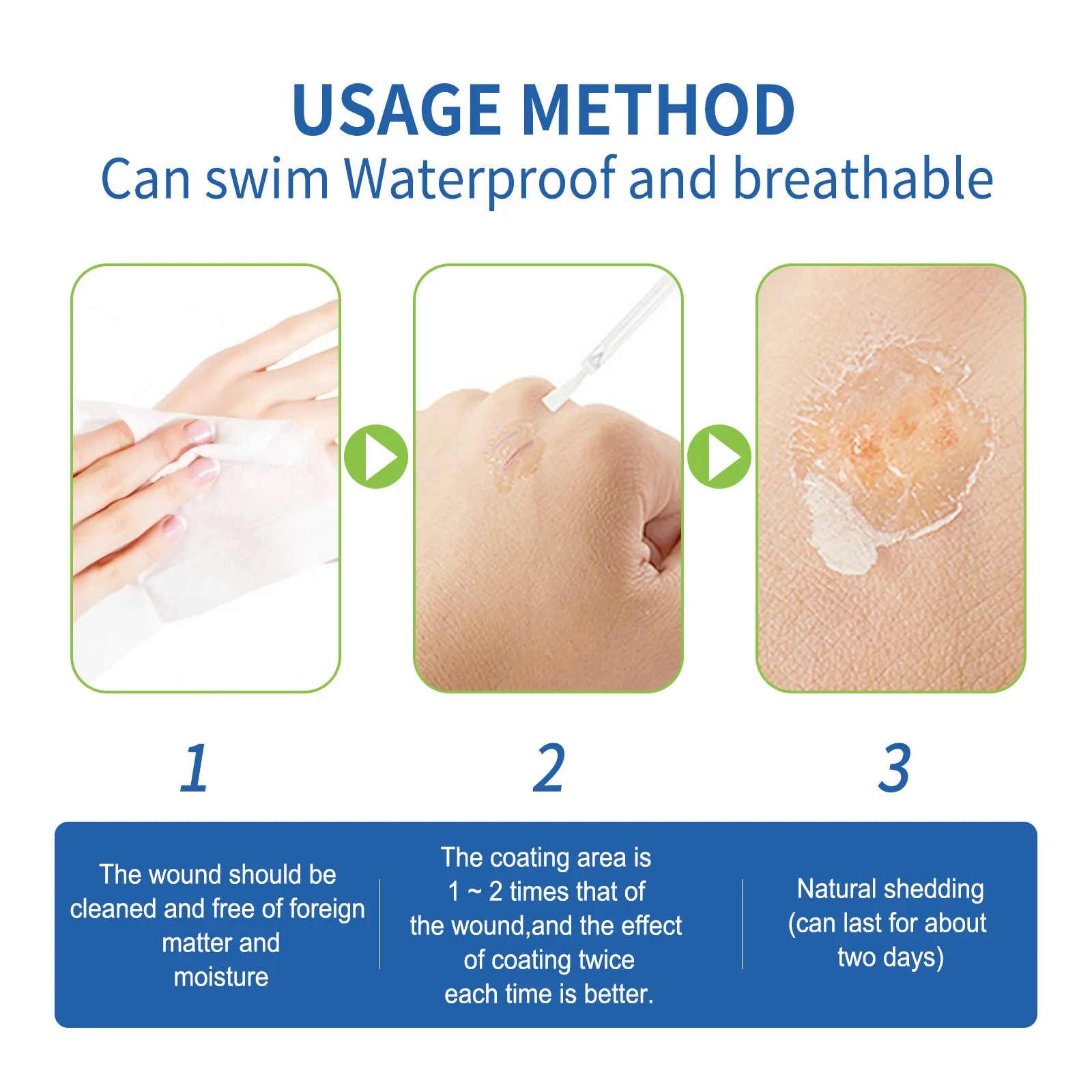 South Moon Wound relief gel waterproof and bacteria resistant gel transparent band-aid burn-hot skin repair dressing