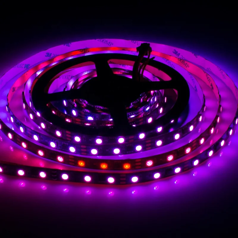 Energy Saving 12v Led Strip ws2811 60 72 120d/m Free Cut Rgbic ws2811 12x25 Digital Led Strip