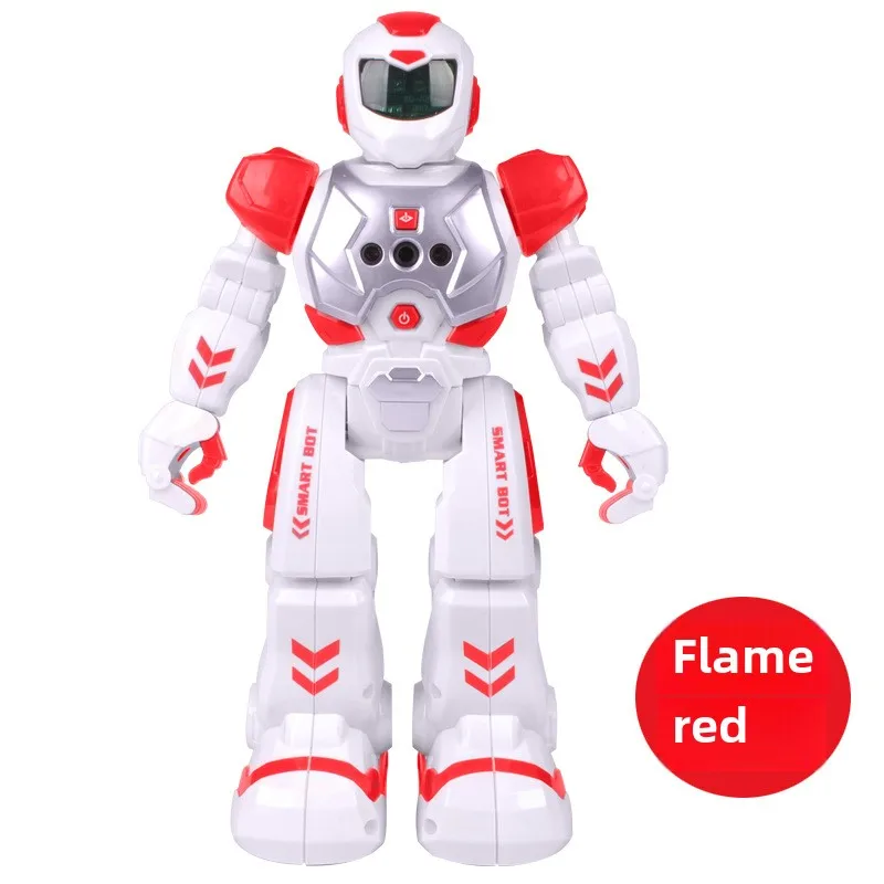 Early Education Smart Walking Robot Toy Mechanical War Police Model Electric Singing Infrared Sensor Kids Remote Cartoon Toy