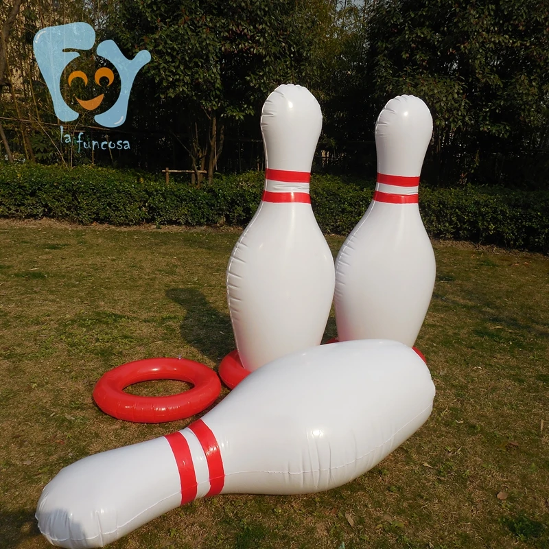 1.5m   Children Play Inflatable Bowling Pins Game with Ring