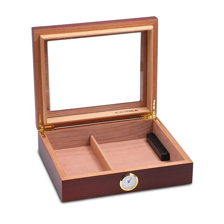 HANNICOOK High-Grade Cedar Wooden Cigar Box Luxury Moisturizing Exquisite Wooden Lacquer Best Cigar Humidor