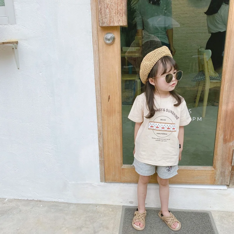 Tee boys T-shirt clothes cotton infant toddler tops custom printing t shirts for children