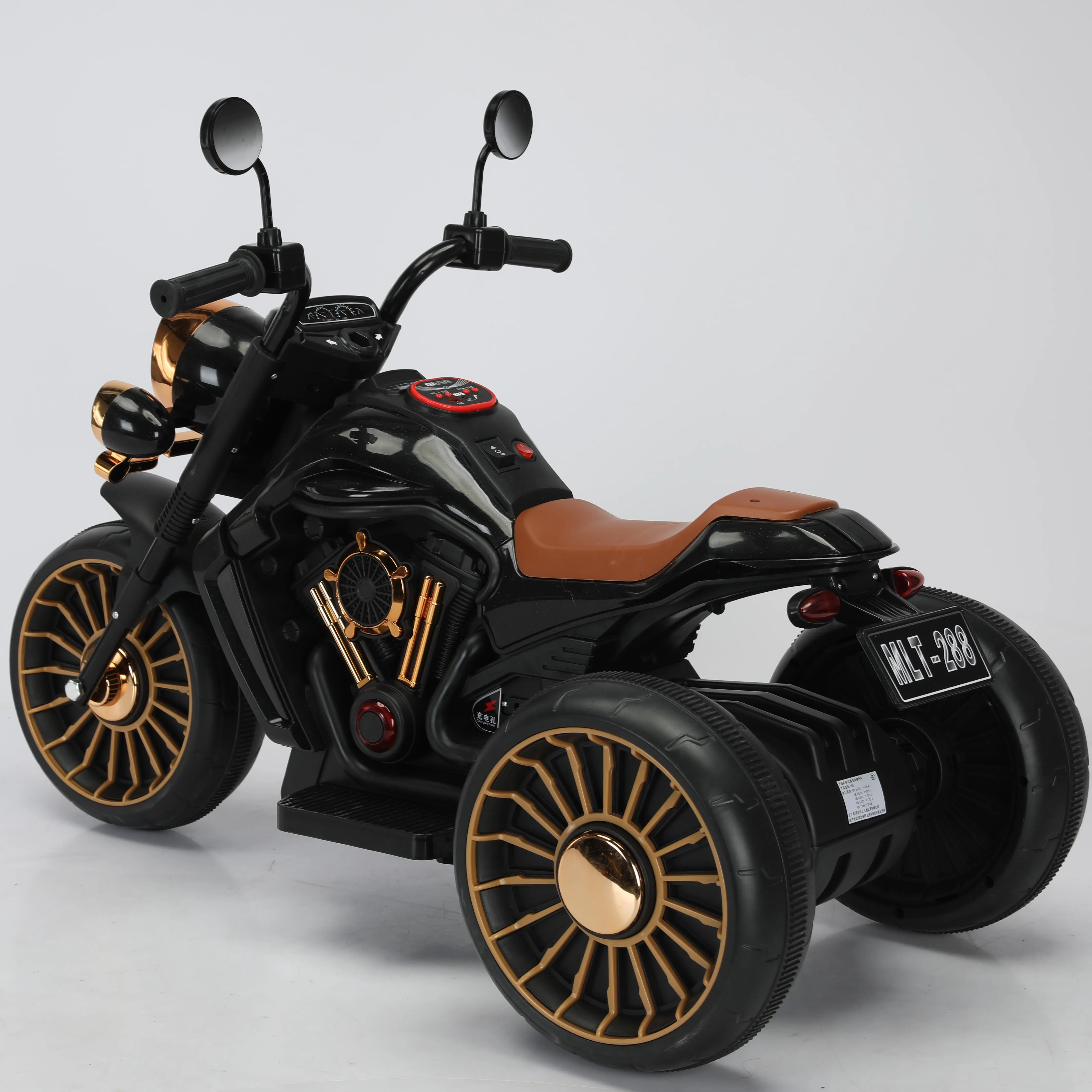 Recharged Motor Tricycle for Kids Children Electric Motorcycle with 3 Wheels Music