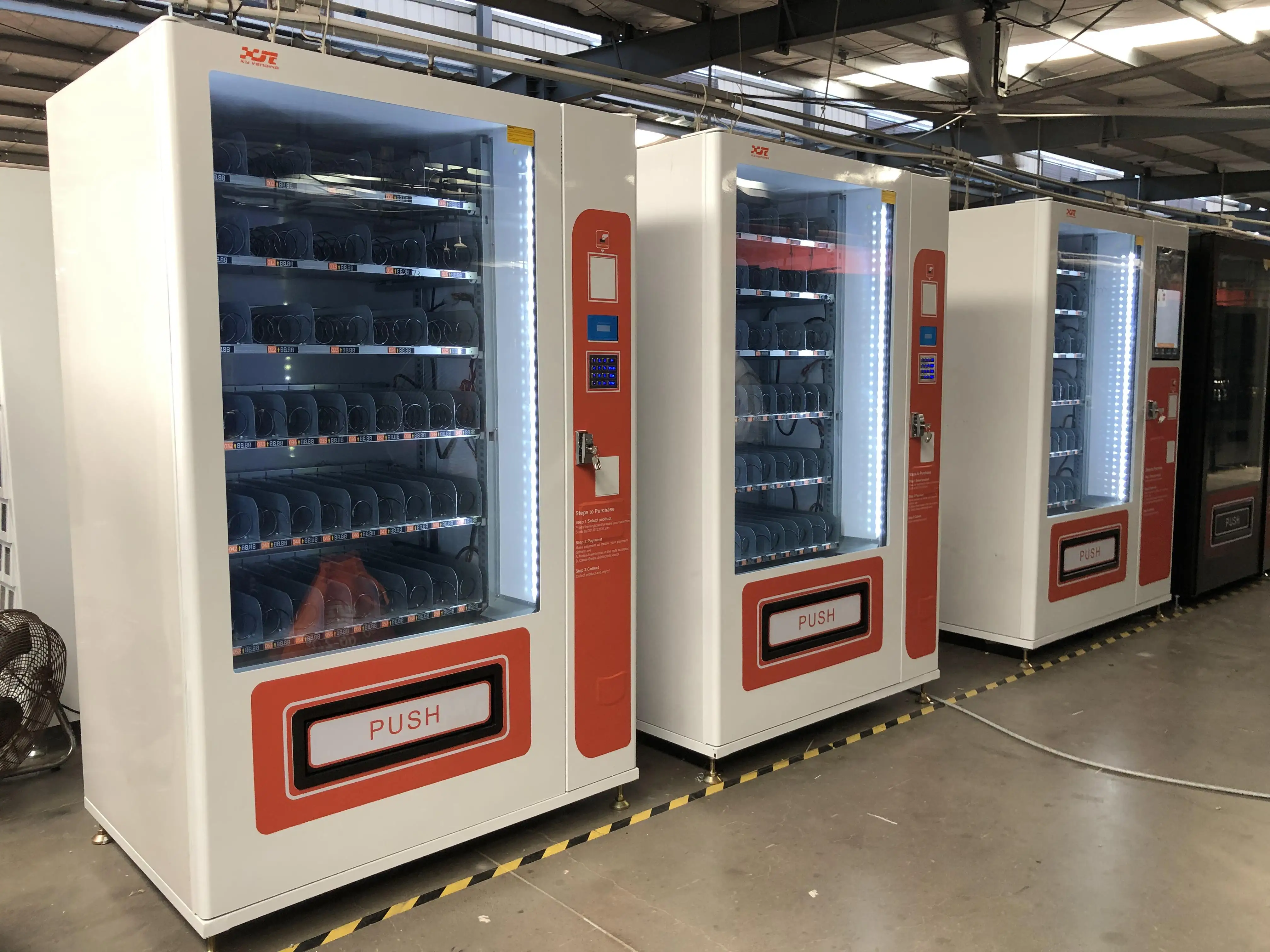 XY automatic ramen oman vending machine mquina expendedora con casilleros