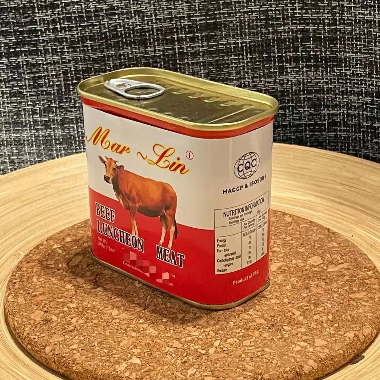 Рекламный Портативный Ланч для консервированной говядины, ланч, мясо в банке с пастой, готовый к употреблению
