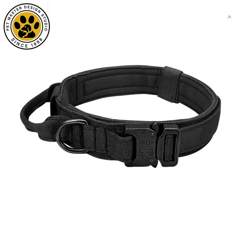 SinSky Puppy Collar Dog Collar Adjustable Quick Release Nylon Tactical Dog Collar for Small Medium Dog