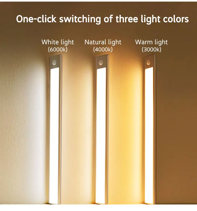 Motion Sensor Light Battery-Powered Led Night Stick-Anywhere Closet Light for Hallway Bedroom Stair Cabinet Lights