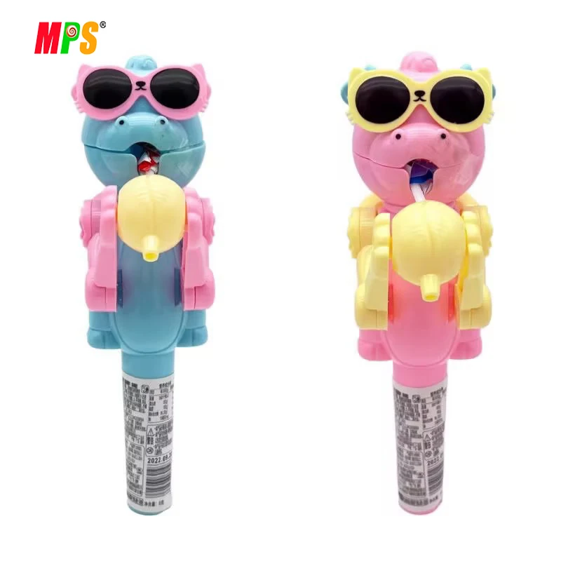 Wholesale Lollipop Holder for Kids Funny Robot Easter Candy Toys with Fruits Lollipop Candy Sweets