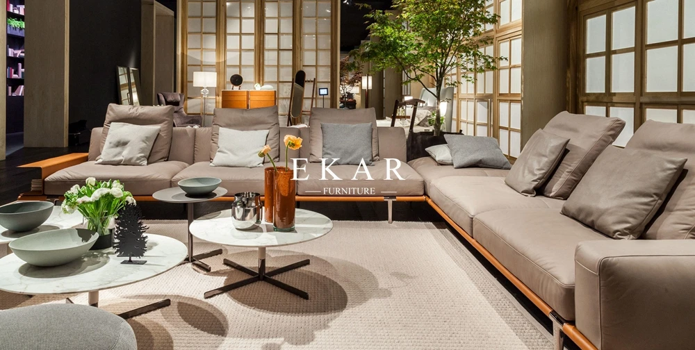 Высококачественная современная мебель для дома, секционный l-образный тканевый диван, диван для гостиной