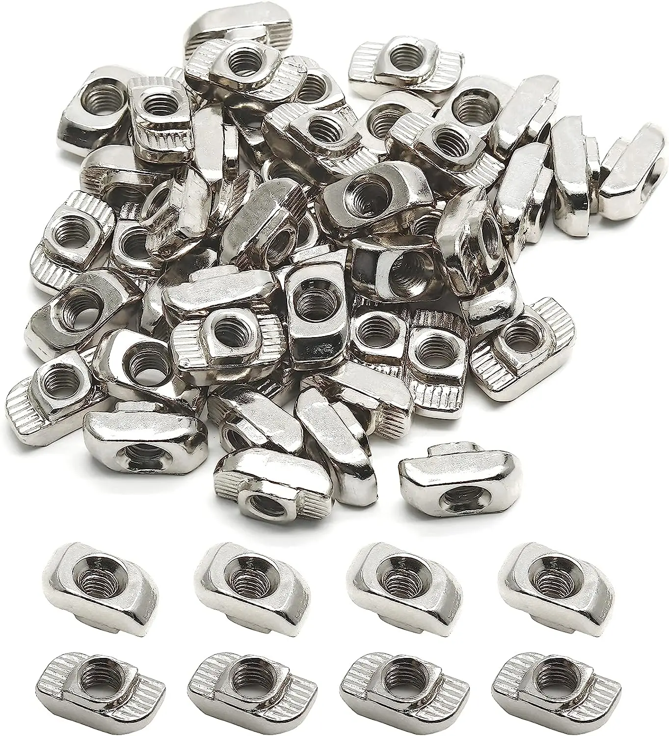 20-M3 European Standard Carbon Steel T-Nut Insert Drop in Aluminum Profile T Slot Nut Hammer Nut