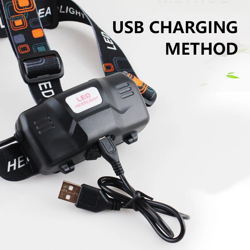 High Power Waterproof Head Lights Motion Sensor Headlamp Flashlight Usb Rechargeable Head Light Led Headlamps