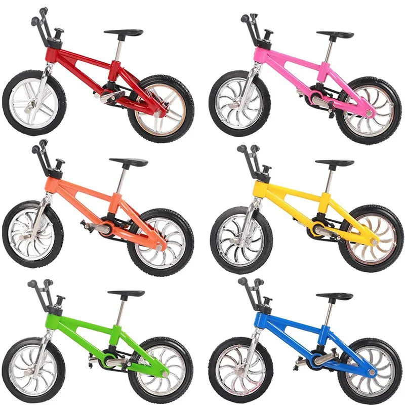 Wholesale cheap alloy material mountain bike mini model finger bmx bike toys Creative Game Toy