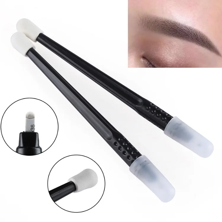  Лидер продаж одноразовая ручка для татуажа бровей Microblading 18U инструменты перманентного