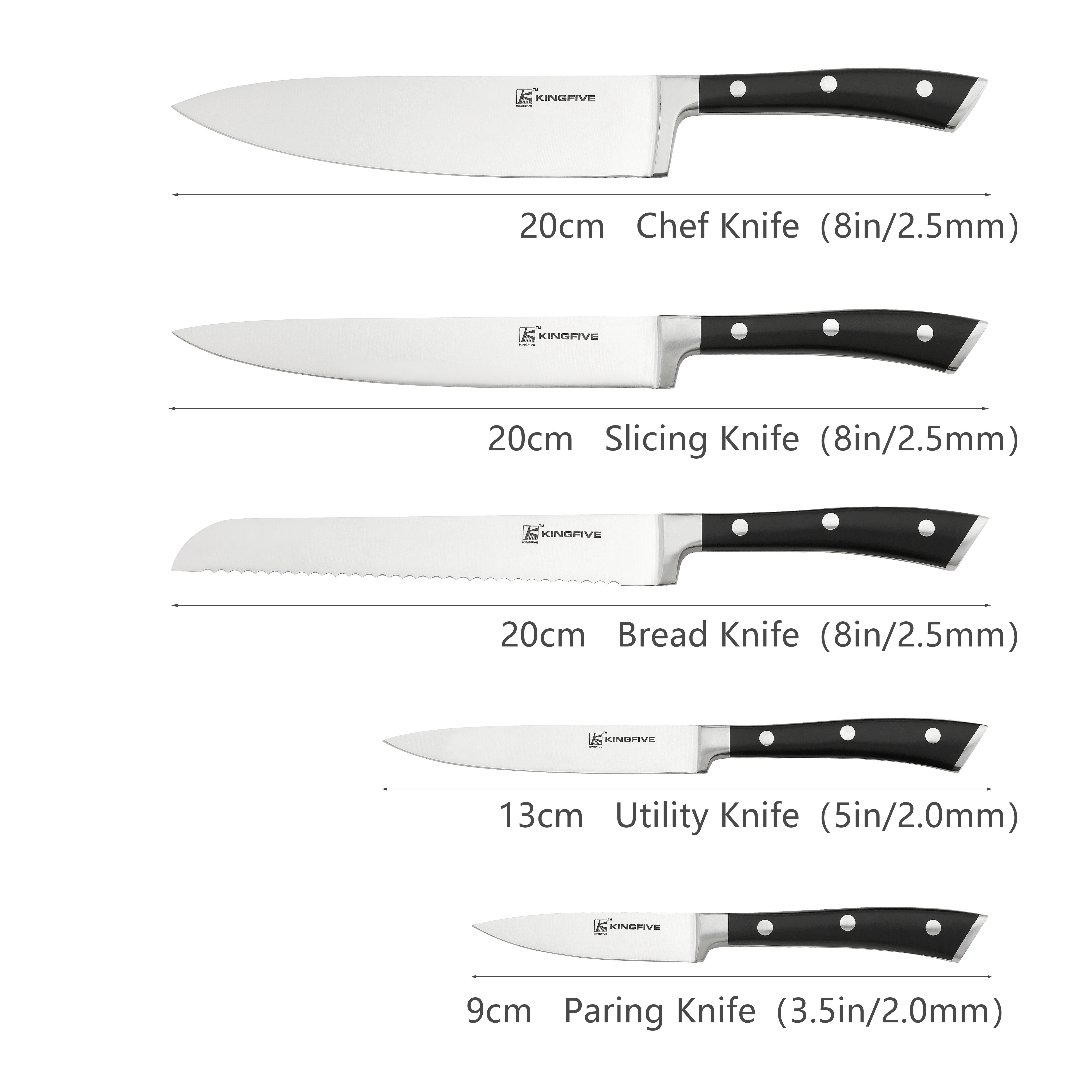 Качественные острые прочные кухонные ножи 6 шт., ручка из АБС-пластика, набор стальных ножей премиум-класса, кухонный с деревянным держателем для ножей