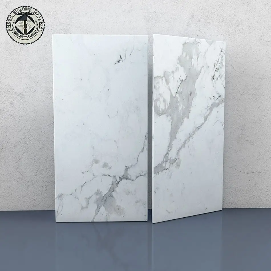 High Quality Pearl calacatta white quartz slab Postmodern calacatta flutter quartz factory