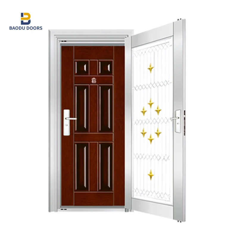 high quality European stainless security  steel 304 door luxury main entry door design