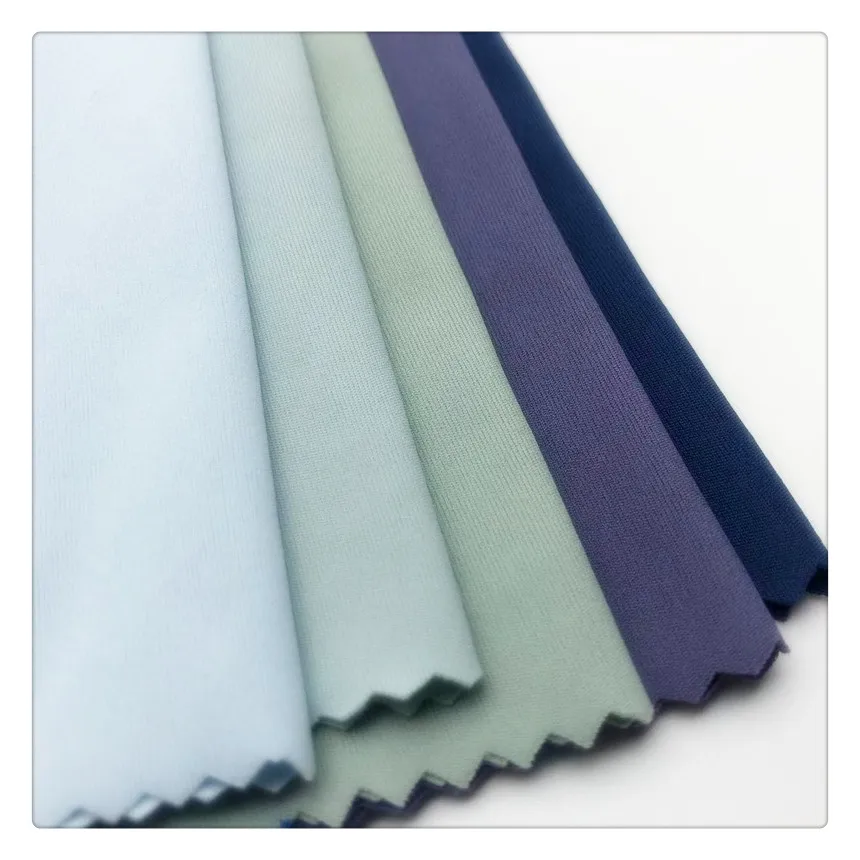 High Density 3020  Solid Interlock fabric 78%Nylon 22%Spandex Dyed Knitted Fabric Underwear