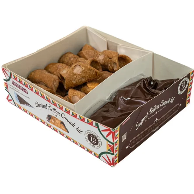 6 Months Shelf Life Italian Exotic Snacks Chocolate Flavor Cannoli Kit Mignon 12 Chocolate Chip Cookie Dessert