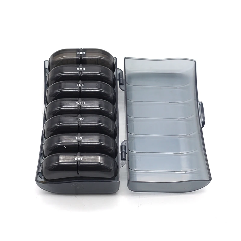 Hot Sale Weekly Pill Organizer AM PM with 7 Daily Pocket Case to Hold Vitamin Storage Box