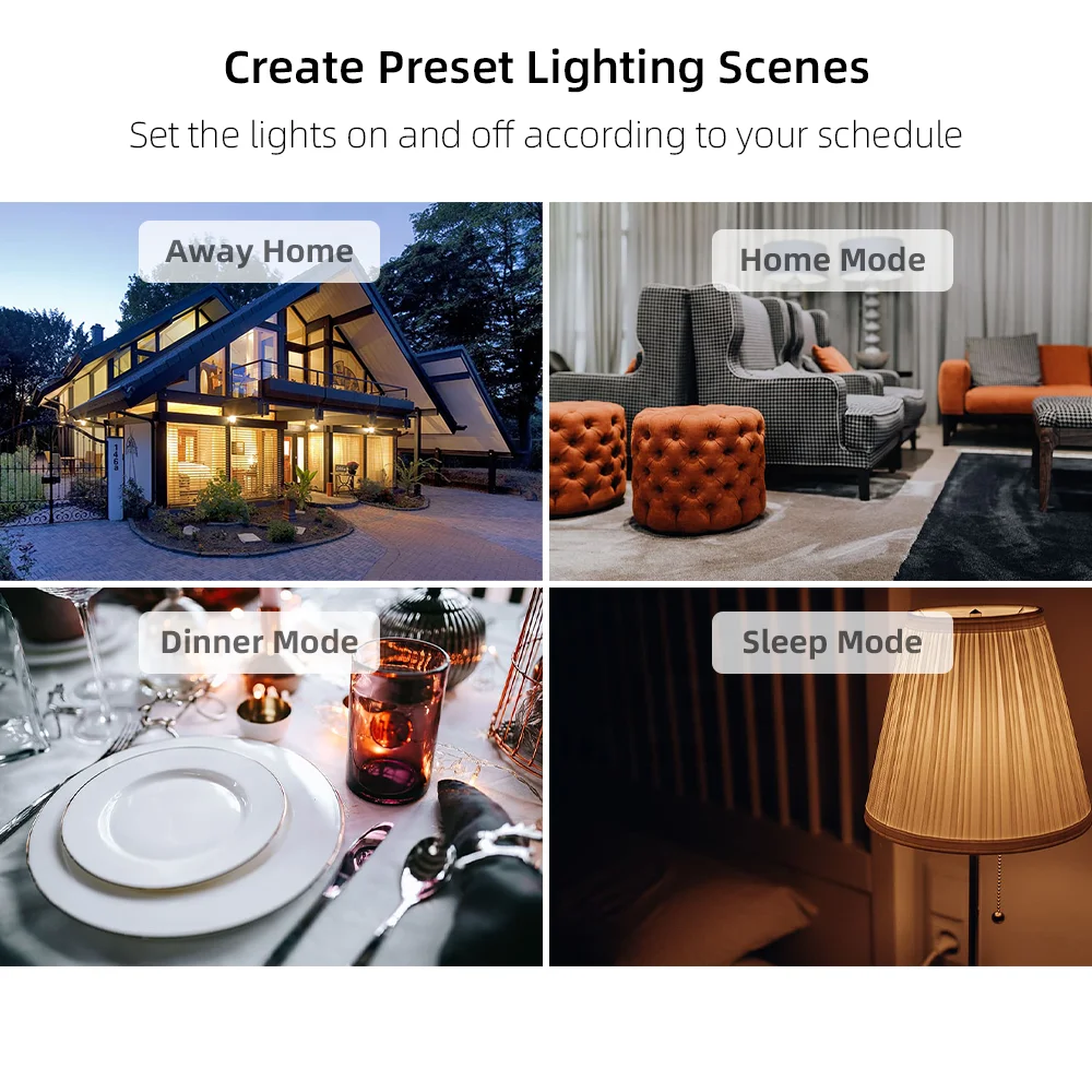 Compatible No Neutral/With Neutral EU Standard WiFi Smart Wall Light Switch