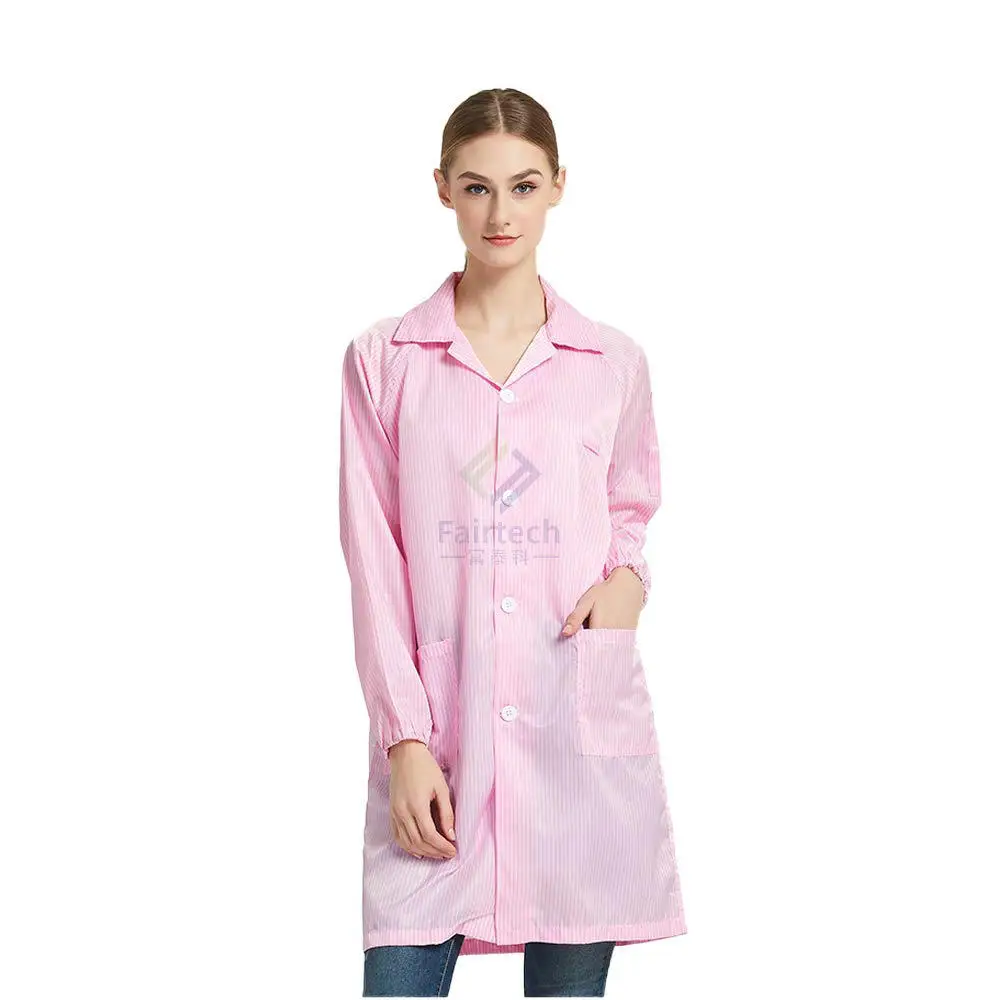 Electronic esd antistatic cleanroom lab coat
