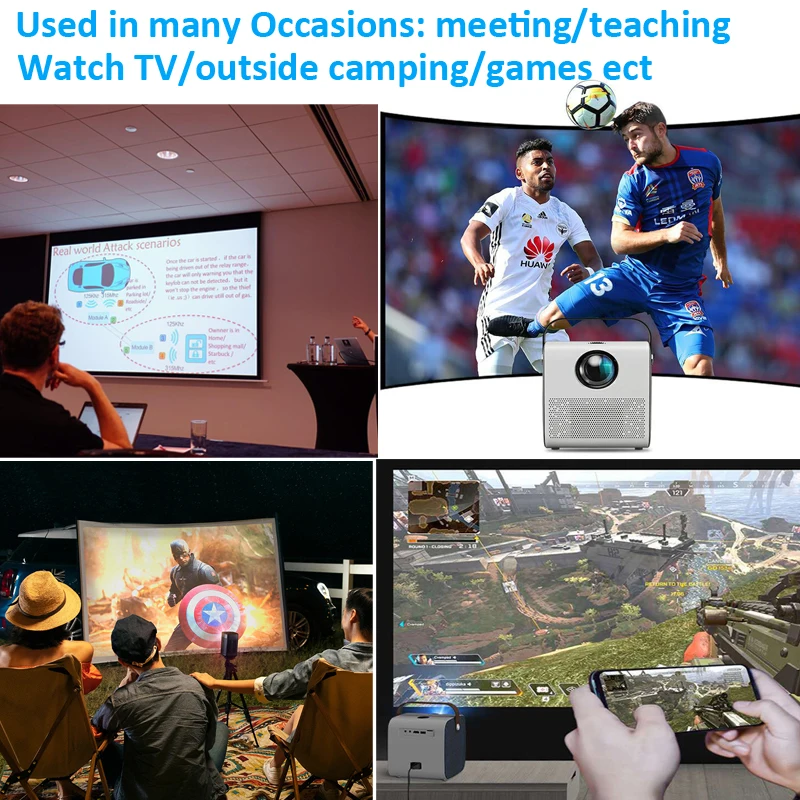 Amazon Hot Selling LCD Projector Cheap Price Mini HD Q3 1080P Office Portable Video Home Theater Projectors