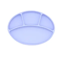 Portable Silicone Suction Soft Safety BPA Free Kids Food Silicone Baby Plate